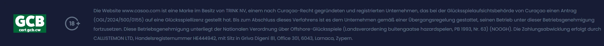 Casoo Sicherheit und Lizenzierung