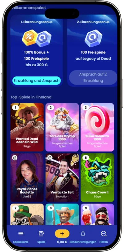 Casoo Casino Mobile-Erlebnis