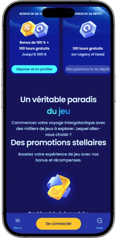 Expérience mobile Casoo