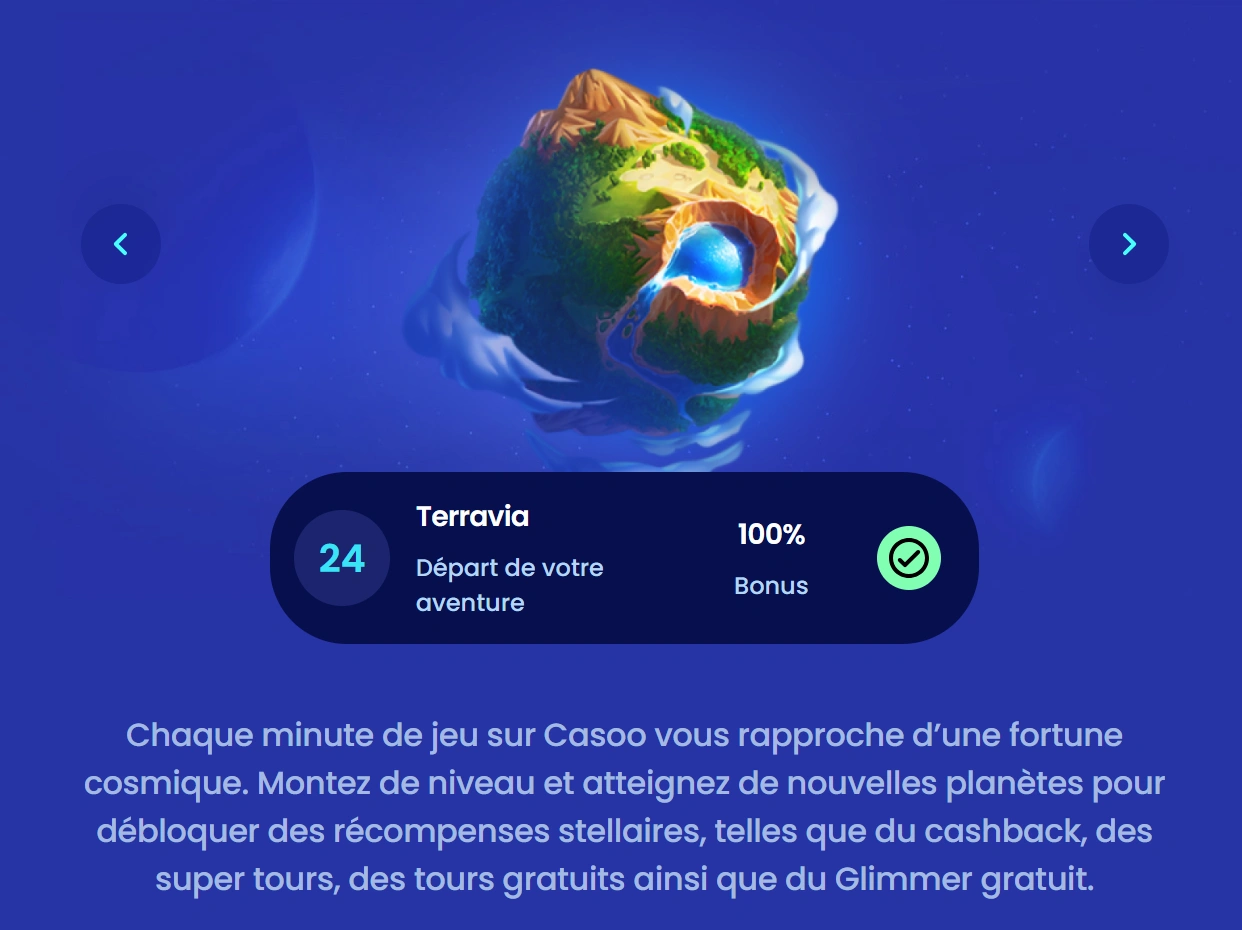 Statut VIP chez Casoo